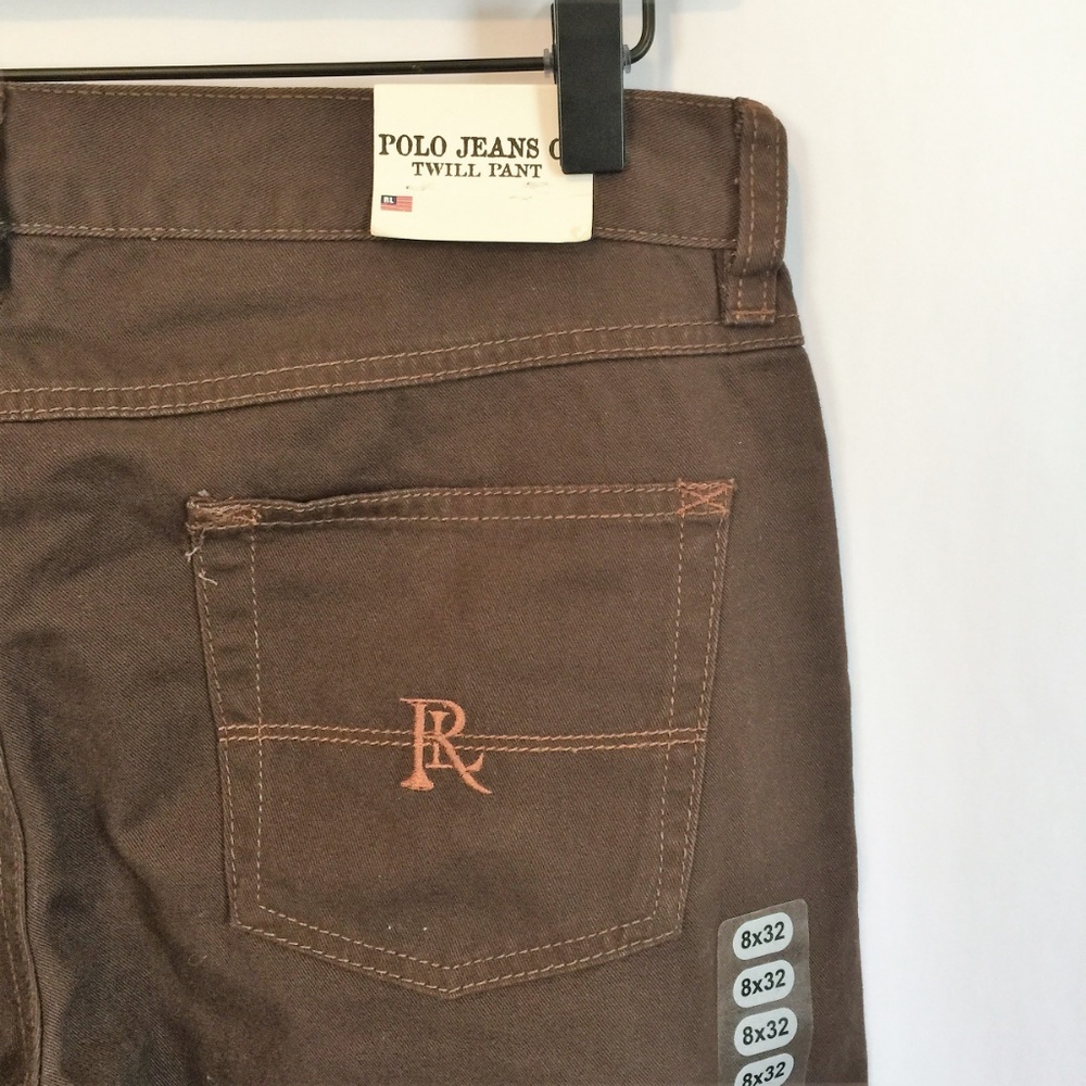 POLO JEANS CO Midrise Twill Cotton Pants - Picture 2 of 6